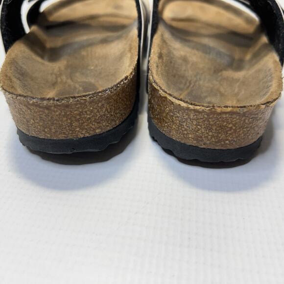 Birkenstock Sandals Women's Sydney Beige Tan Slip On 38 L7 M5 - Picture 10 of 12